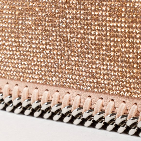 Stella McCartney Pink Rhinestones Falabella Crossbody Flap - Picture 8 of 13